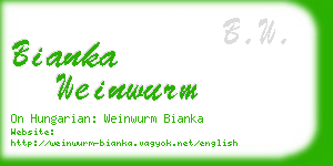 bianka weinwurm business card